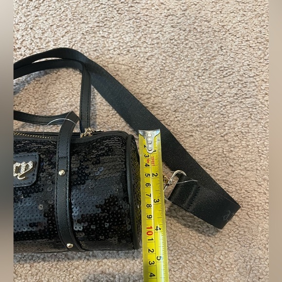JUICY COUTURE Queen of Everything Sequin Trending Y2k Mini Barrel Crossbody Bag - Picture 7 of 8